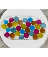 Colorful Glass Marble Tray, Spoon Rest, , Catch All Tray, Bathroom Tray,... - $24.72 CAD