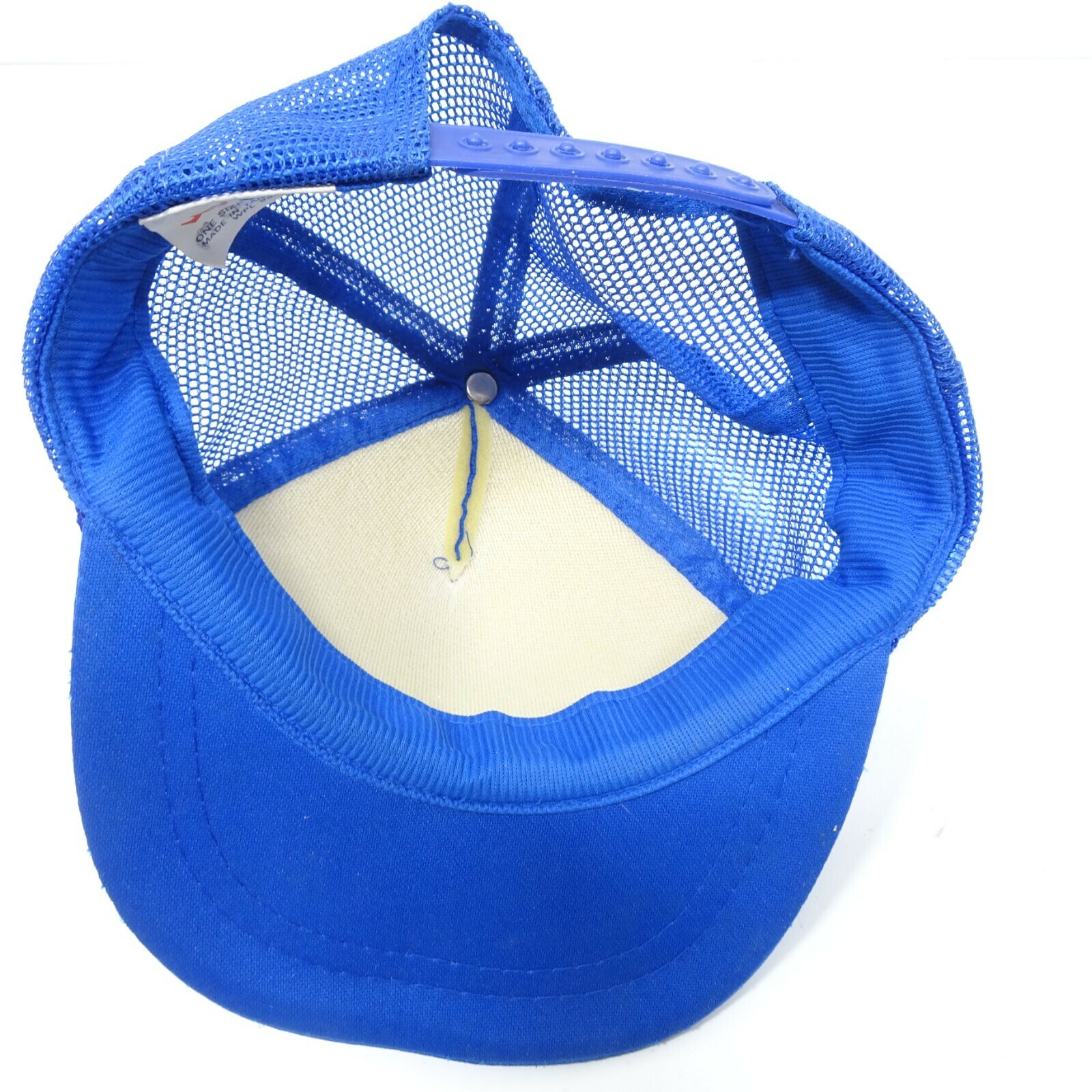 1987 Vintage Kids' Spiderman Marvel Trucker snapback Hat Cap Blue Item image 8