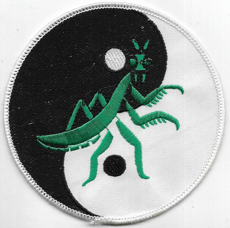 Tai Mantis Kung-Fu Association Large 5 1/2&quot; Patch Ying-Yang Praying Mantis - $4.00
