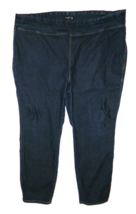 Womens Classic Pull On Susan Graver Blue Jeans 24W Stretch Casual 42-46 ... - $17.77