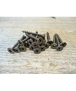 RUSTIC SCREWS PHILLIPS HEAD 1&quot; ONE INCH DECORATIVE DECOR MOUNTING BROWN ... - $131.48 MXN+