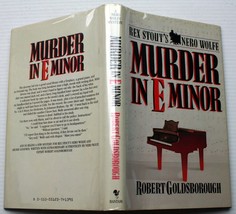 Robert Goldsborough 1986 hcdj 1st Print MURDER IN E MINOR (Stout&#39;s Nero Wolfe 1) - £19.91 GBP