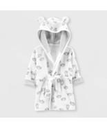 Carter&#39;s Just One You Baby Bear Bath Robe White 0-9 Months Boy Or Girl New - $14.99