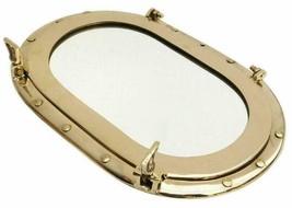 Antique Nautical Brass Porthole Mirror Maritime Boat Windows Porthole De... - £193.44 GBP