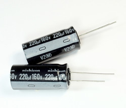 4pcs Nichicon VZ 220uF 160v 105C Radial Electrolytic Capacitor 16mmX 35mm - $8.75