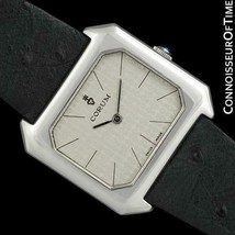 1970&#39;s CORUM Vintage Mens &quot;TV Shape&quot; SS Steel Watch - Near NOS with Sticker - £988.97 GBP