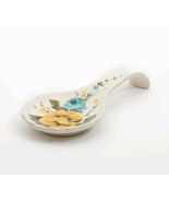 Pioneer Woman ~ Retro ~ Rose Shadow ~ Floral ~ Stoneware ~ 8.75&quot; Spoon Rest - $22.44
