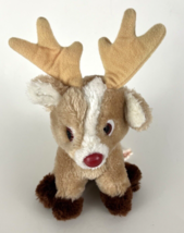 Vintage Russ Berrie Roscoe The Reindeer Plush Stuffed Animal Christmas ~6 Inches - £4.64 GBP