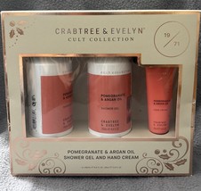 Crabtree &amp; Evelyn Cult Collection Pomegranate Argan Oil Shower Gel &amp; Han... - $18.99