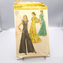 Vintage Sewing PATTERN Simplicity 9451, Misses 1971 Jumpsuit, Size 10 - $20.32