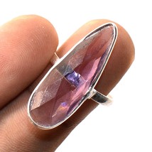 African Amethyst Faceted Handmade Fashion Gift Jewelry Adjustable Ring SA 4683 - £3.18 GBP