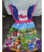 Boutique Mickey Mouse Club House Sleeveless Ruffle Twirl Dress Size 2T G... - $32.65 CAD