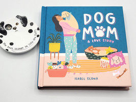 Dog Mom: A Love Story by Isabel Serna Hardcover Book &amp; Dalmatian Ceramic Dish - £20.11 GBP