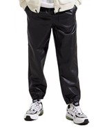 Leather Pant Pants Men&#39;s Real Men Cargo Biker Jeans Pockets Trousers Bla... - $135.38+