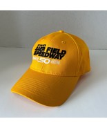 Baer Field Speedway Hat Fort Wayne IN 50 Years of Racing Yellow Cap Adju... - $19.32 CAD