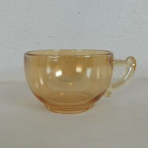 Jeanette Glass Moderne Marigold Iridescent Punch Cup MCM Vintage Replace... - $6.90
