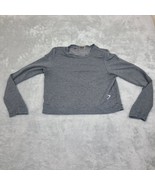 Gymshark Solace sz Sm Womens Gray Cropped Long Sleeve Athletic Pullover ... - $20.32