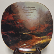 Thomas Kinkade Hanging Plate Heaven On Earth  &quot;LET YOUR LIGHT SO SHINE&quot; ... - $19.79