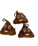 f 3 Poop Emoji Talking Backpack Clip Bundle - $12.99