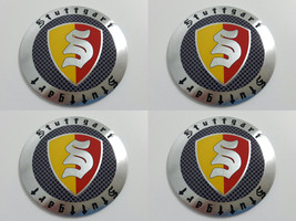 Stuttgart 2 - Set of 4 Metal Stickers for Wheel Center Caps Logo Badges ... - $24.90+