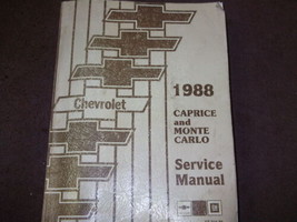 1988 Chevy Caprice &amp; Monte Carlo Repair Service Shop Manual Factory Oem - £55.22 GBP
