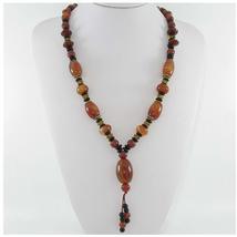 26&quot; China Certified Nature Red Agate Jade Lucky Barrle Beads Necklace Pendants - £133.31 GBP