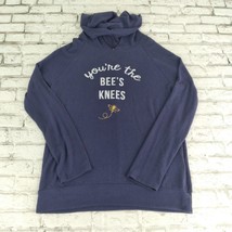 Alya Francesca&#39;s Hoodie Womens Medium Blue Pullover Your the Bees Knees - £23.72 GBP