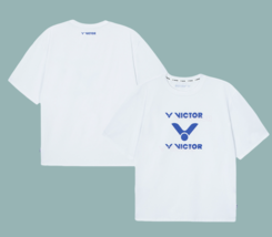 Victor 25S/S Unisex Badminton T-shirts Sports Casual Tee Overfit NWT VT2... - $59.42
