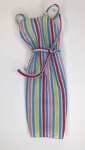 Vintage Barbie Best Buy Clothes Doll Outfit #1354 Vertical Striped DRESS - $19.00