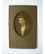 Antique Sepia Photograph Portrait of Woman - Oval Frame - Antique Sepia ... - $19.99