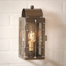 Cape Cod Wall Lantern in Weathered Brass USA Handcrafted - $209.95