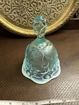 Fenton Lily of The Valley Opalescent Aqua Blue Bell - $14.00