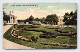 Sunken Gardens Paseo Kansas City Missouri MO 1917 DB Postcard B15 - £3.06 GBP