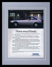 1983 Honda Accord Hatchback ORIGINAL Vintage 11x14 Framed Advertisement  - $34.64