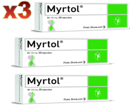 3 PACK x20 Caps MYRTOL FORTE 120mg - Acute Sinusitis & Chronic Bronchitis - £26.57 GBP