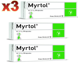 3 PACK x20 Caps MYRTOL FORTE 120mg - Acute Sinusitis &amp; Chronic Bronchitis - £27.23 GBP