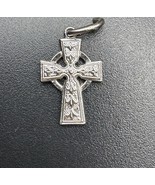 Vintage Uncas Sterling Silver Celtic Cross Pendant Charm U Avery .5&quot; Faith - $323.66 MXN