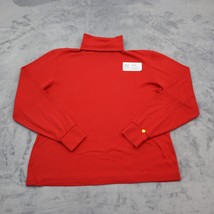 Land End Sweater Womens S Red Long Sleeve Turtle Neck Pullover Casual Top - £20.23 GBP