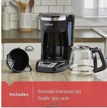 Black+Decker® Programmable Coffee Maker Black/Silver - £49.35 GBP