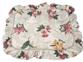 Waverly Garden Room Island Paradise Standard Pillow Sham 20 x 26 Tropical Cotton - £11.38 GBP