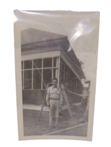 Black and White Photo of World War II WWII Soldier Staff Sgt 1944 Photograph - £3.86 GBP
