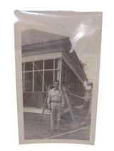 Black and White Photo of World War II WWII Soldier Staff Sgt 1944 Photograph - £3.71 GBP