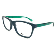 Nike Kids Eyeglasses Frames 5015 444 Blue Green Square Full Rim 51-16-135 - £48.61 GBP