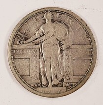 1917-S 25C Type 1 Debout Liberty Quarts En Très Bon VG État , Léger Gris - £67.09 GBP