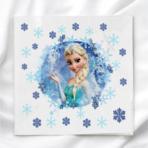 Frozen Elsa Quilt Block Image Printed on Fabric Square - $5.00+