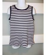 J. Crew Crewcuts Striped Navy Blue/White Tank Top Size 6/7 Girl&#39;s - $19.01 CAD