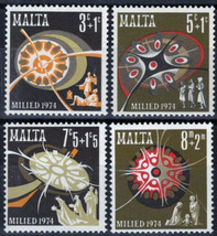 ZAYIX Malta B16-B19 MNH Christmas Holy Family Three Kings Stars 111922S11 - £1.12 GBP