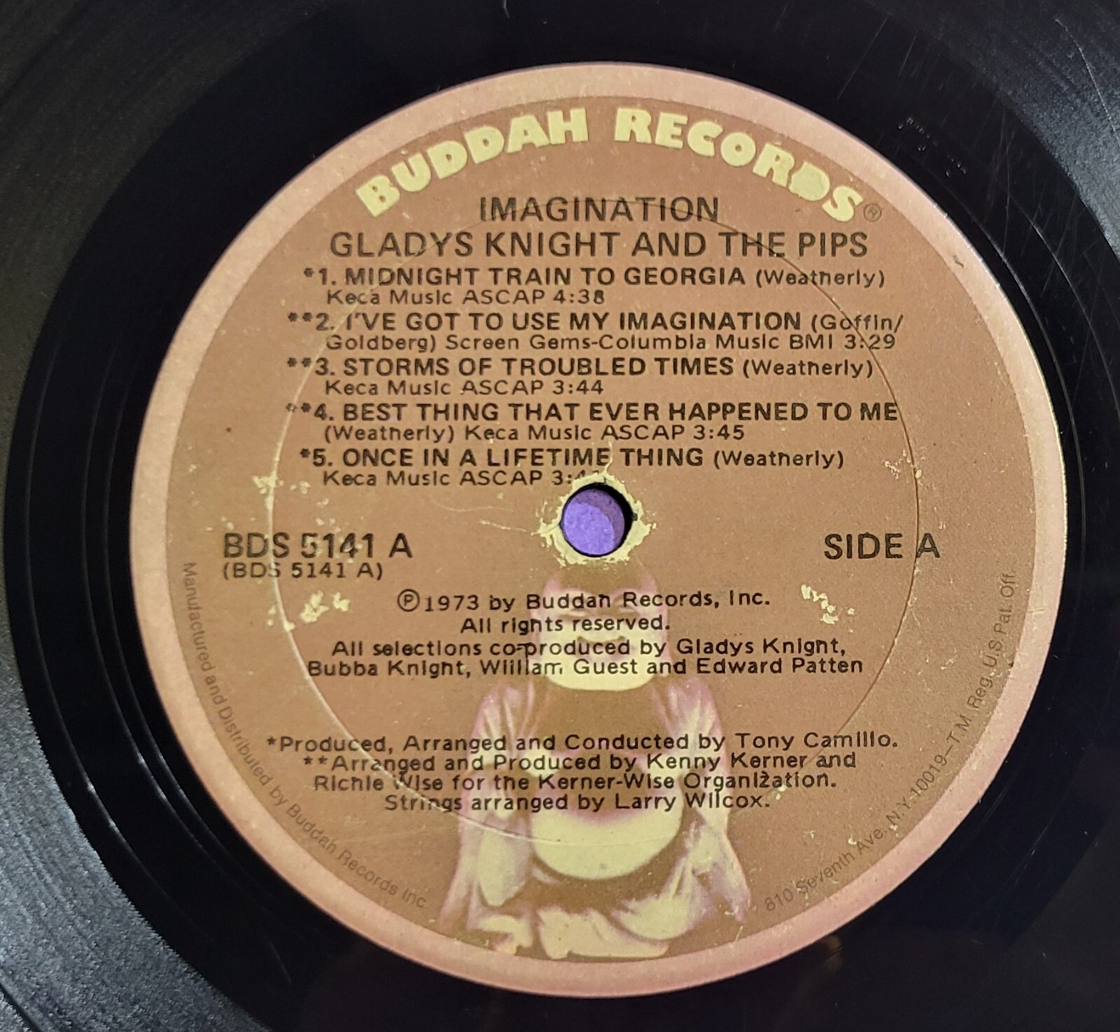 Gladys Knight and the Pips - Imagination - Buddha Records - 12" Vinyl Record Item image 2
