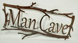 Man Cave 18 inch Laser Cut Metal Decorative Hanging Wall Art Rustic, Shabby Chic - £22.11 GBP
