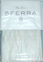 Sferra Cameri Standard Sham Aqua Italian Spun Cotton Sateen Print New - £52.80 GBP